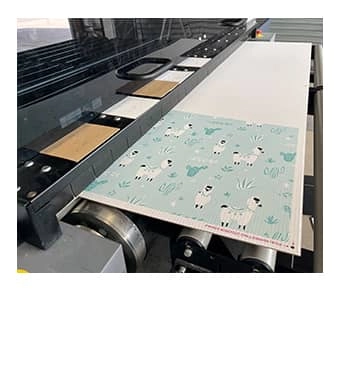 Photo de l'impression d'une boîte