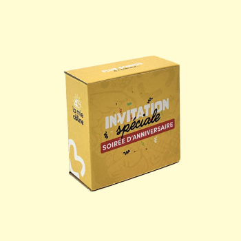 Boîte personnalisée pour anniversaire d'entreprise
