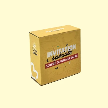 Boîte personnalisée pour anniversaire d'entreprise