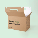 Lunch box personnalisé en carton ondulé