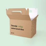 Lunch box personnalisé en carton ondulé