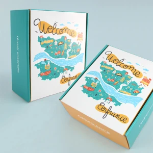 Box personnalisée pour welcome pack