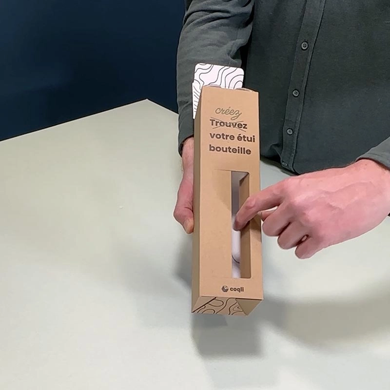 Étui 3 bouteilles à fenêtres