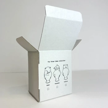 Une petite boîte produit pour un produit design