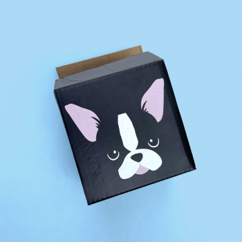 Caisse d'expédition personnalisée bulldog