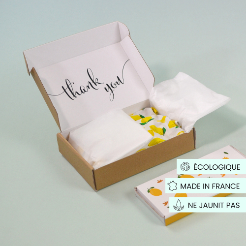 papier de soie écologique blanc