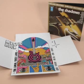 Exemple d'étui livre personnalisé pour des vinyles