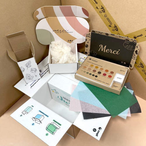 pack échantillons d'emballages en carton ondulé