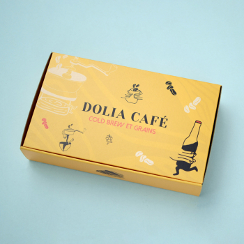 Boîte postale personnalisée pour le café Dolia Cafe