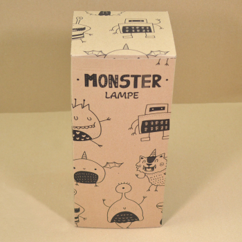 Boîte produit personnalisée pour les luminaires Monster lampe