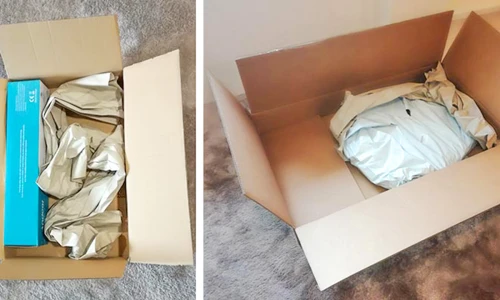 Des colis à moitié pleins... de vide!