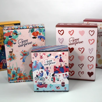 Gamme d'emballages personnalisés pour Un jour une surprise