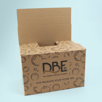 des caisses 6 casiers pour des produits de spa
