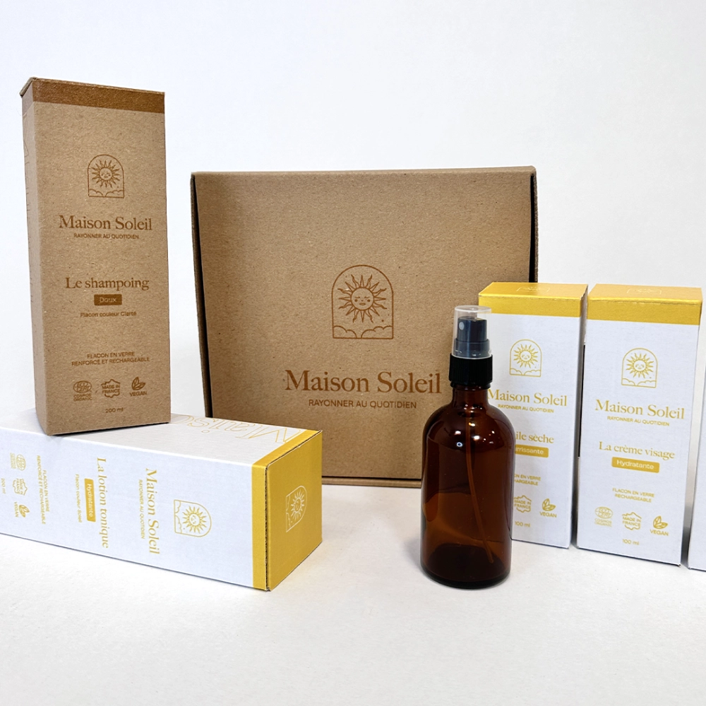 Gamme de packaging personnalisé pour des cosmétiques