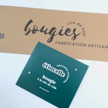 Panneaux imprimés en carton ondulé pour bougies