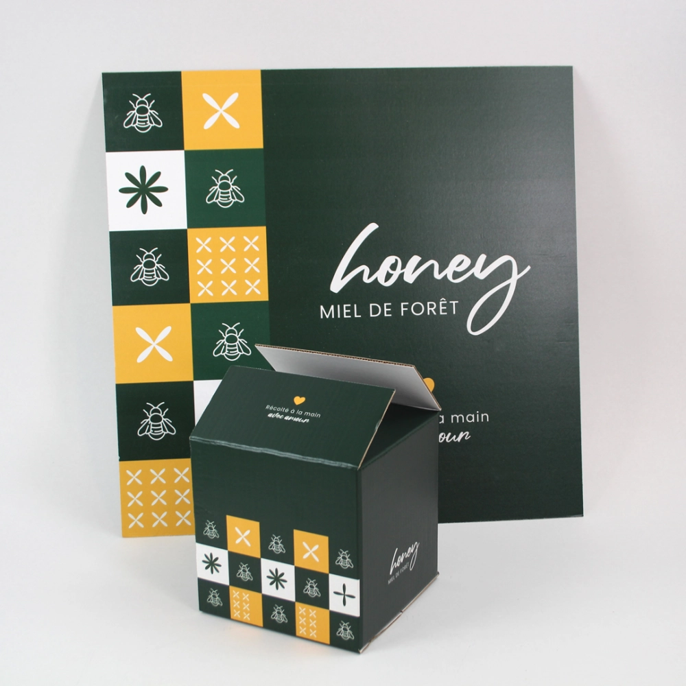 caisses d'expédition et panneaux honey