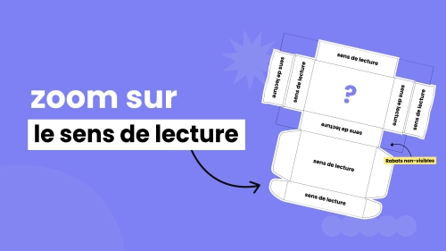 Le sens de lecture d'un emballage personnalisé