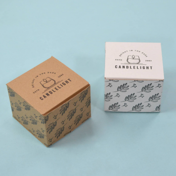Boîte produit personnalisée pour les bougies Candlelight