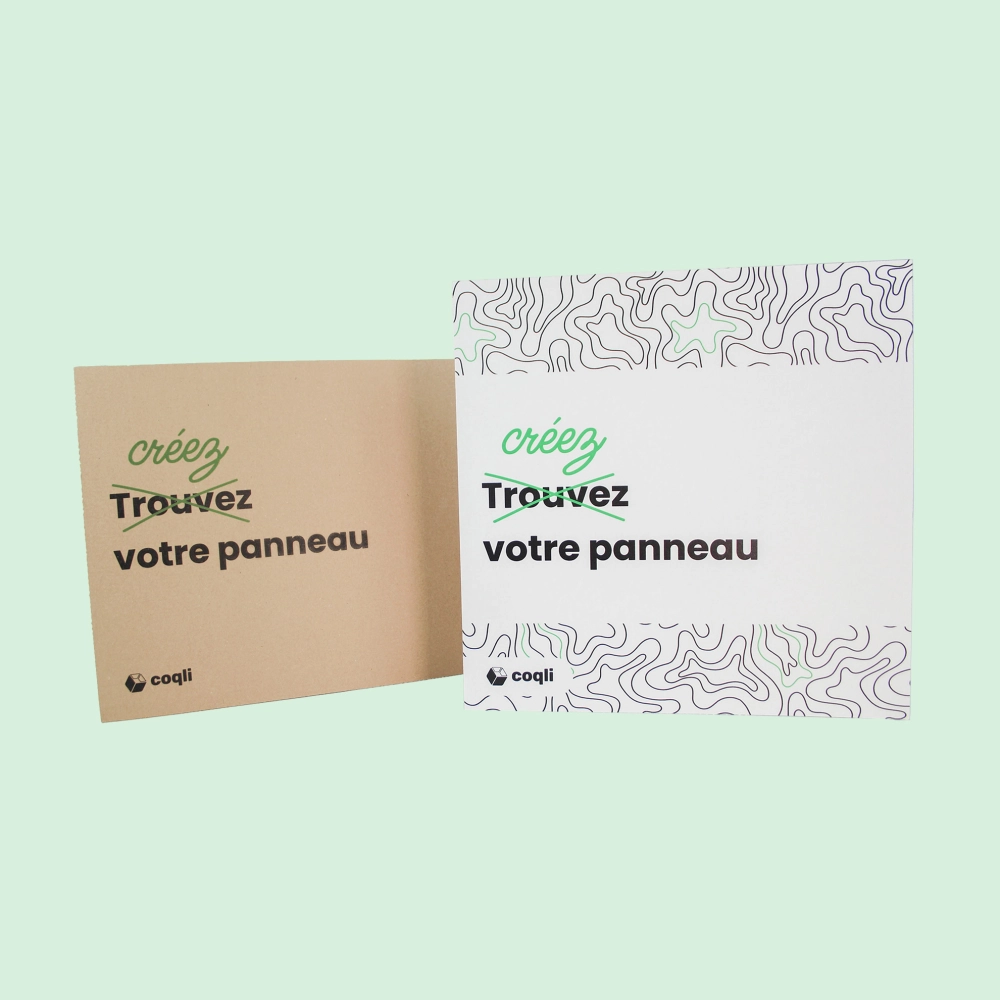 Personnaliser votre panneau imprimé