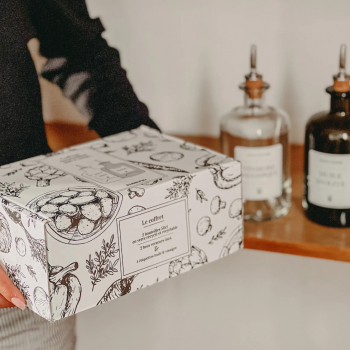 Packaging personnalisé pour l'huile d'olive de Little Pots