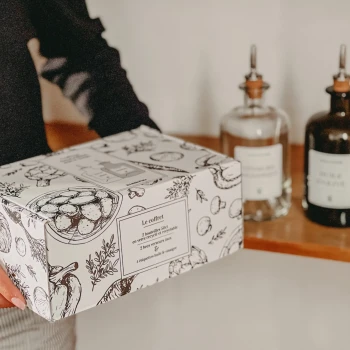 Packaging personnalisé pour l'huile d'olive de Little Pots