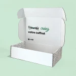 Coffret blanc ouvert