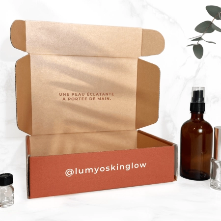 Coffret personnalisé pour les cosmétiques de Lumyo Skin Glow