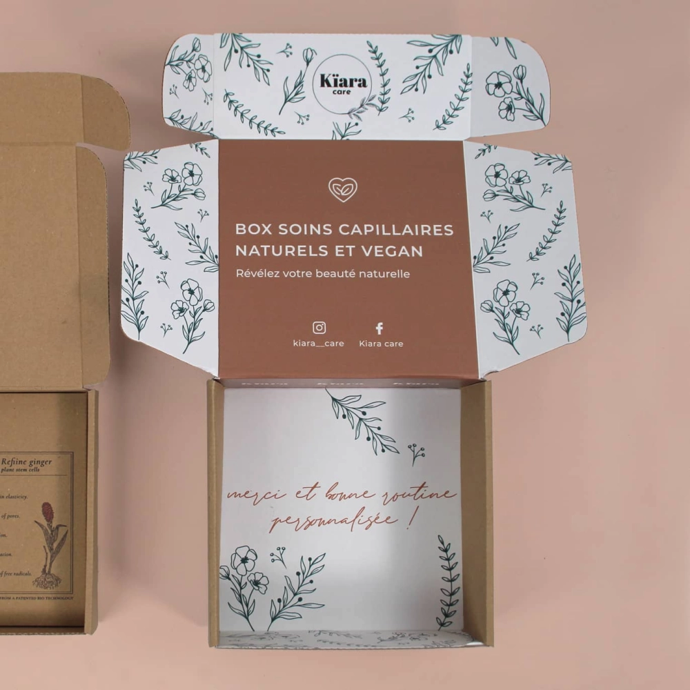 Emballage pour box d'abonnement Kïara Care