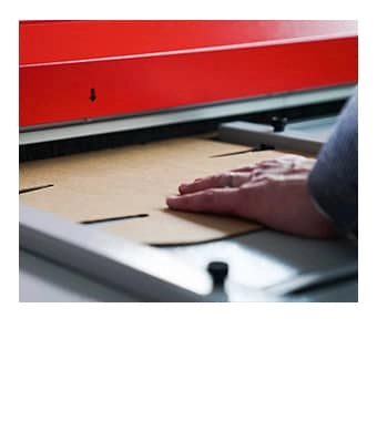 Photo de l'impression d'une boîte
