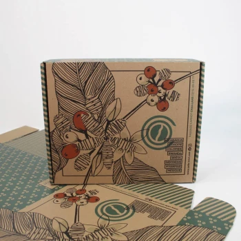 Coffret personnalisé pour du café