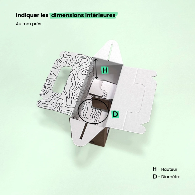 Etui à bocaux à fenêtres et poignée