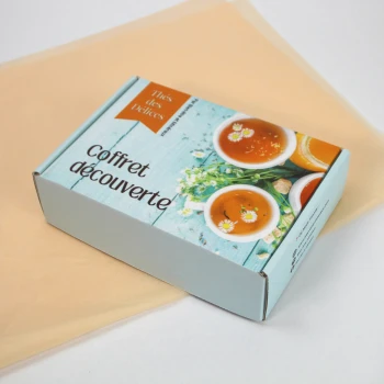 Coffret personnalisé pour du thé