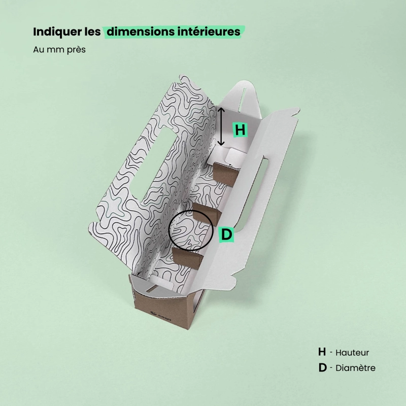 Étui 4 bocaux à fenêtres et poignée