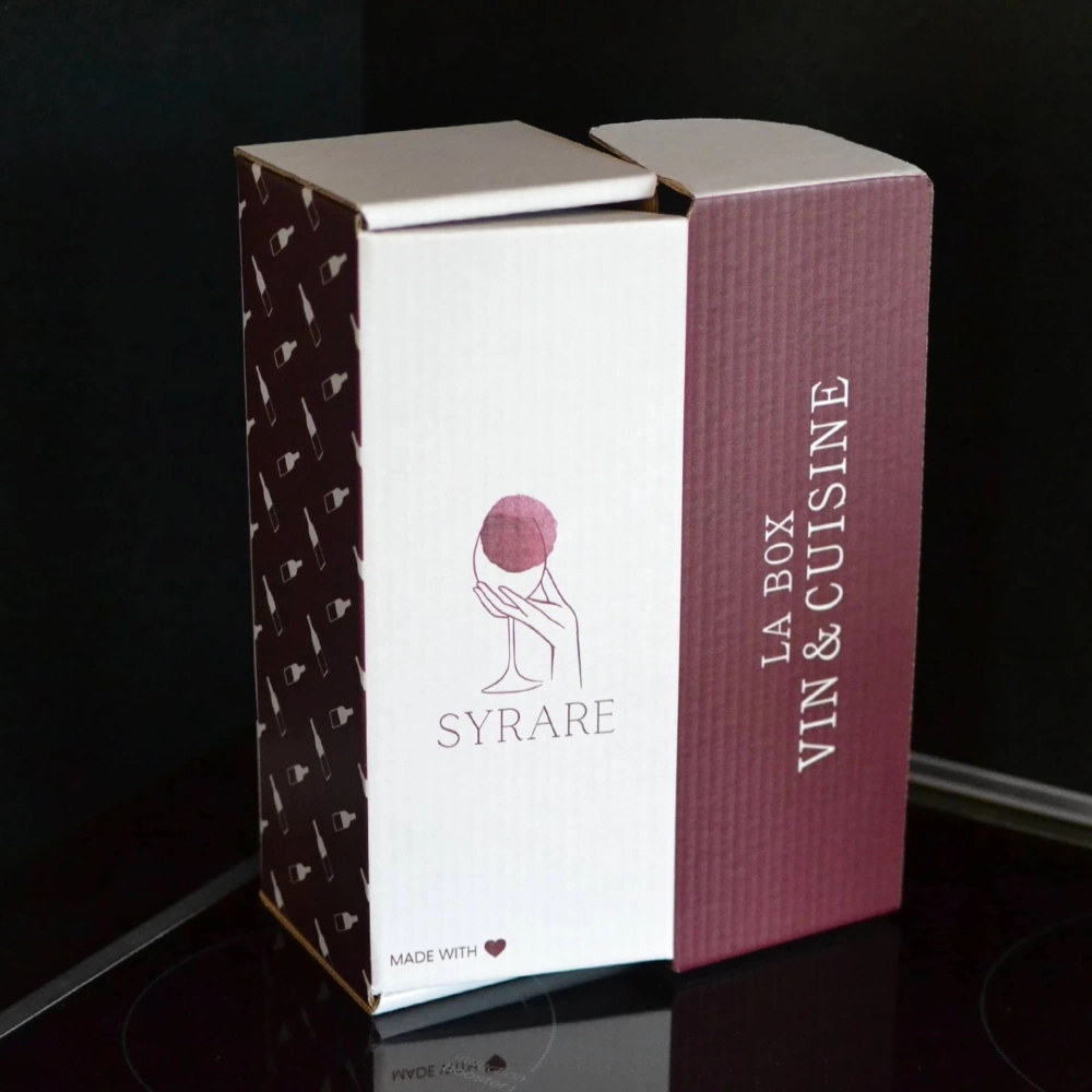 Boîte à oreilles personnalisée pour du vin