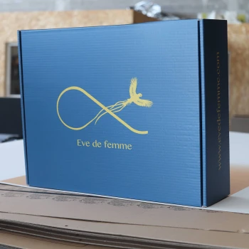 Exemple de boîte à oreilles personnalisée pour du prêt-à-porter
