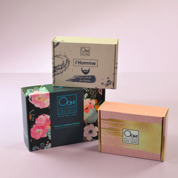Coffrets personnalisés pour les cosmétiques Ooh Coeur les Sens