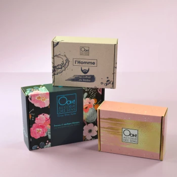 Coffrets personnalisés pour les cosmétiques Ooh Coeur les Sens