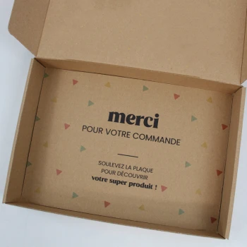 plaque intercalaire personnalisée Merci