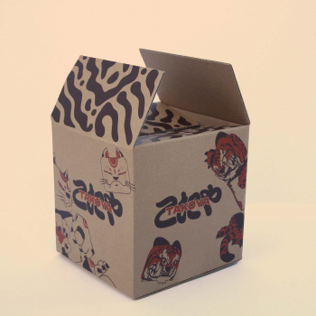 Caisse d'expédition cubique inspirée du Japon