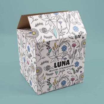 Caisse d'expédition personnalisée pour les oeuvres d'art de Luna