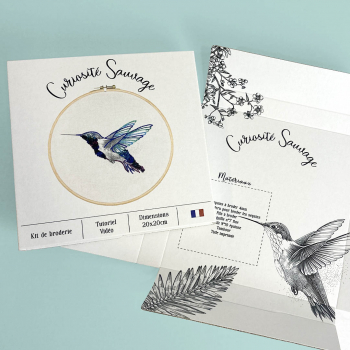 Etuis en croix personnalisés pour des kits de broderie écoresponsables