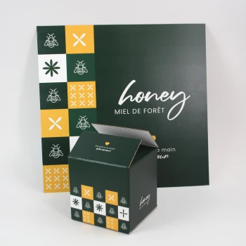 caisses d'expédition et panneaux honey