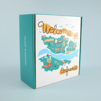 Coffret personnalisé pour le welcome kit de Cerfrance