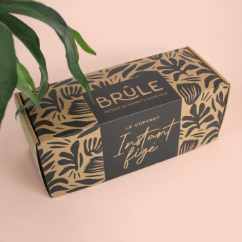 Coffret personnalisé pour les bougies de Brûle