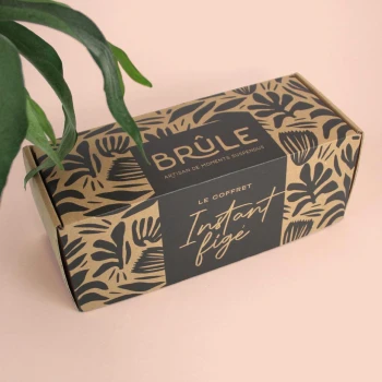 Coffret personnalisé pour les bougies de Brûle