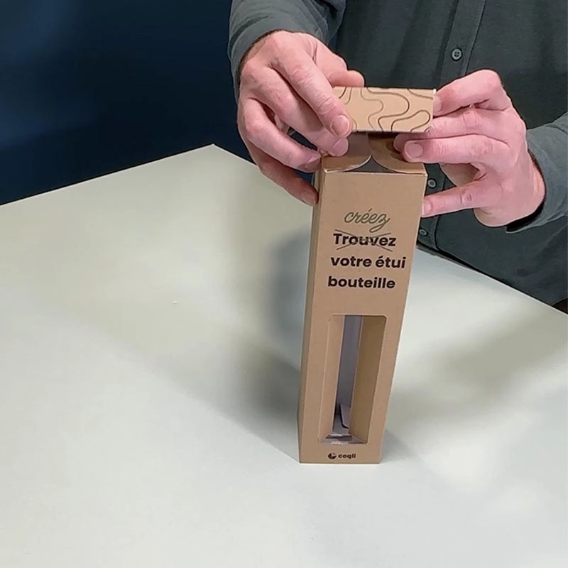 Étui 2 bouteilles à fenêtres