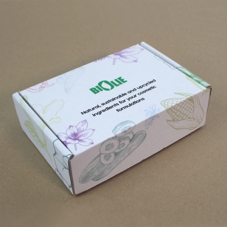 Exemple de boîte à oreilles personnalisée pour des cosmétiques