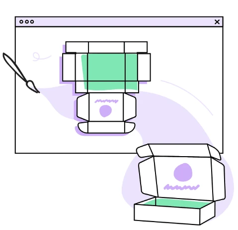 Illustration représentant le principe web to pack