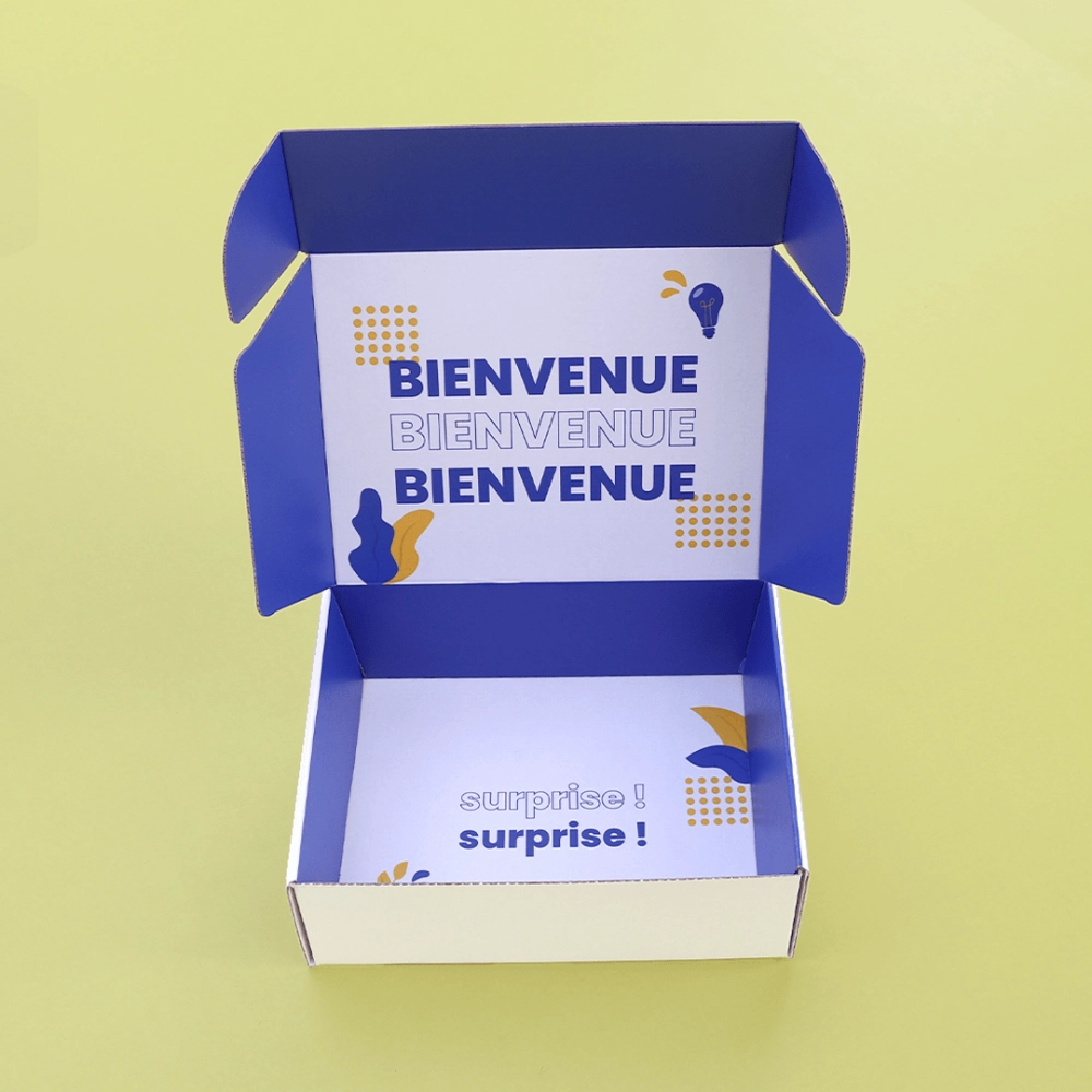 Exemple de coffret personnalisé pour un welcome kit