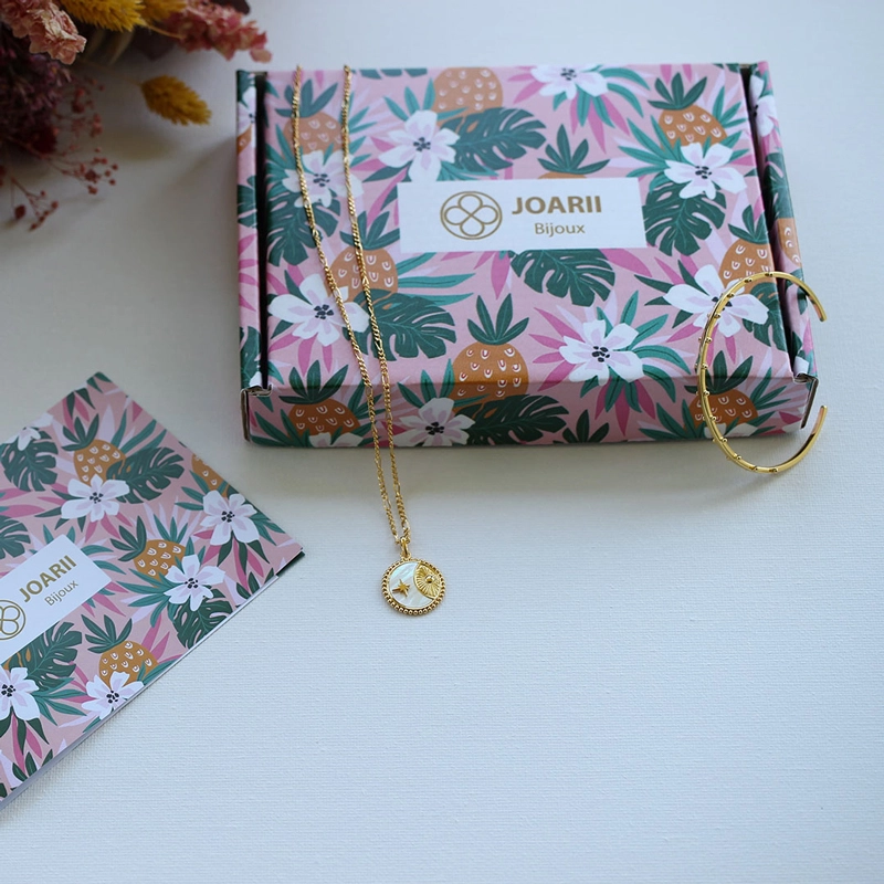 box bijoux avec emballage imprimée